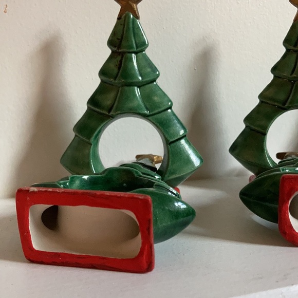 Vintage bisque napkin rings - Picture 3 of 5